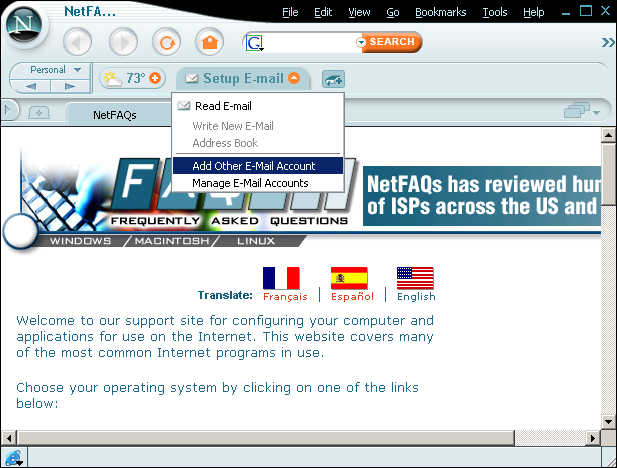 E-mail Account Setup