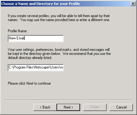 Netscape Profile Name and Directory