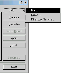 Outlook Express Add Mail Profile