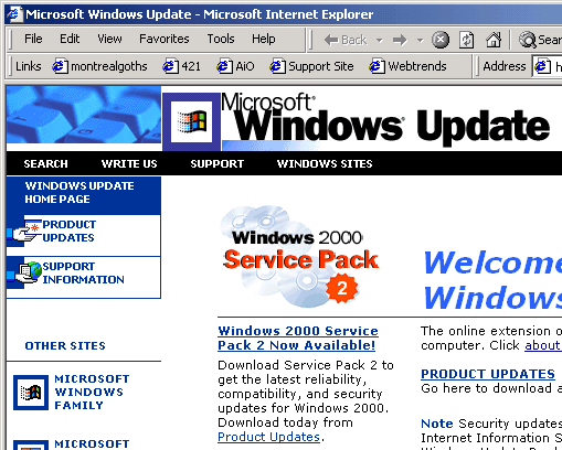 Windows Update - Product Updates